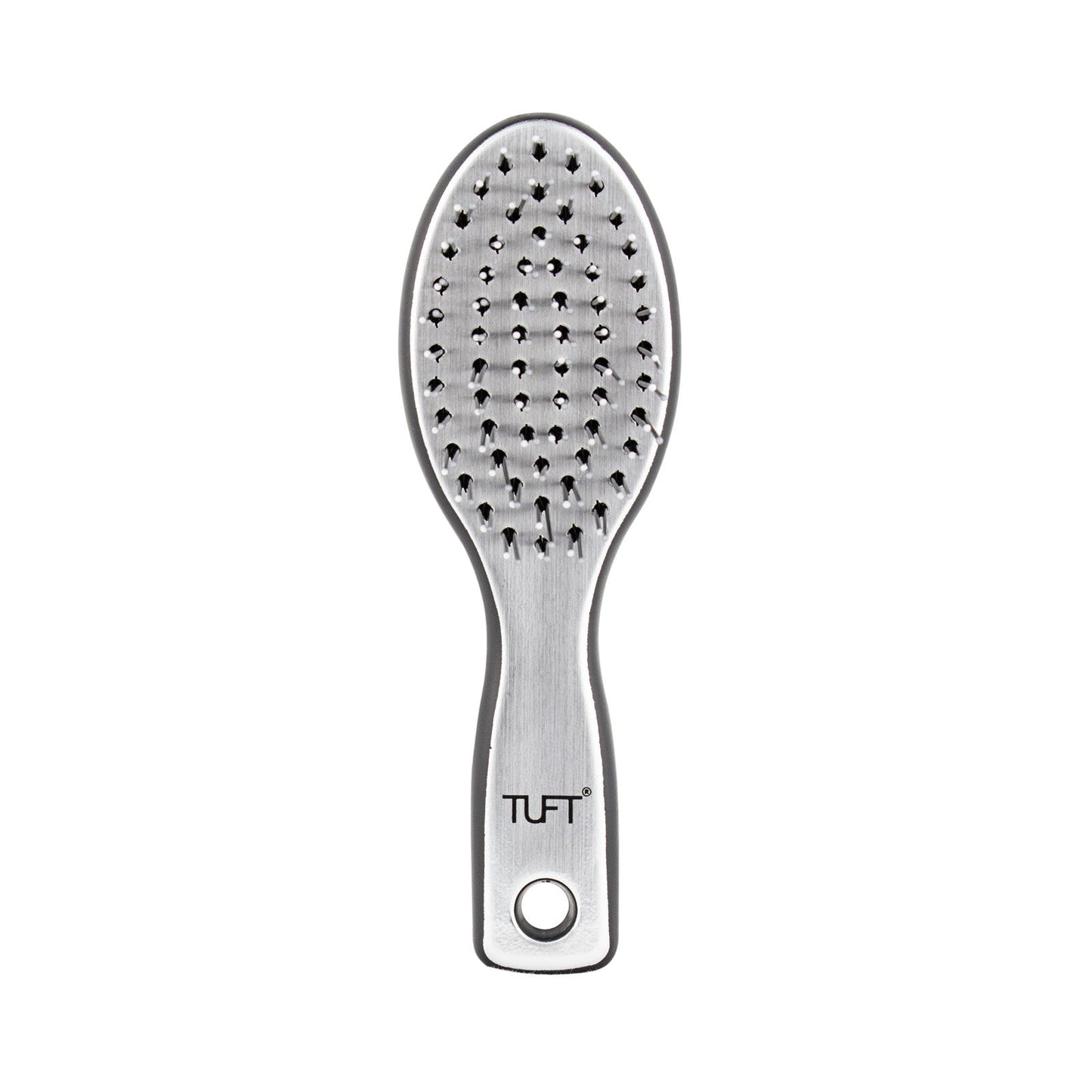 TUFT Baby Double Detangle Brush Silver
