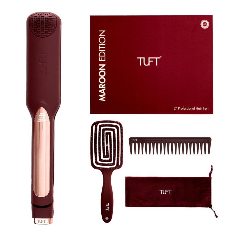 TUFT Maroon Edition 2" Professional Hair Iron